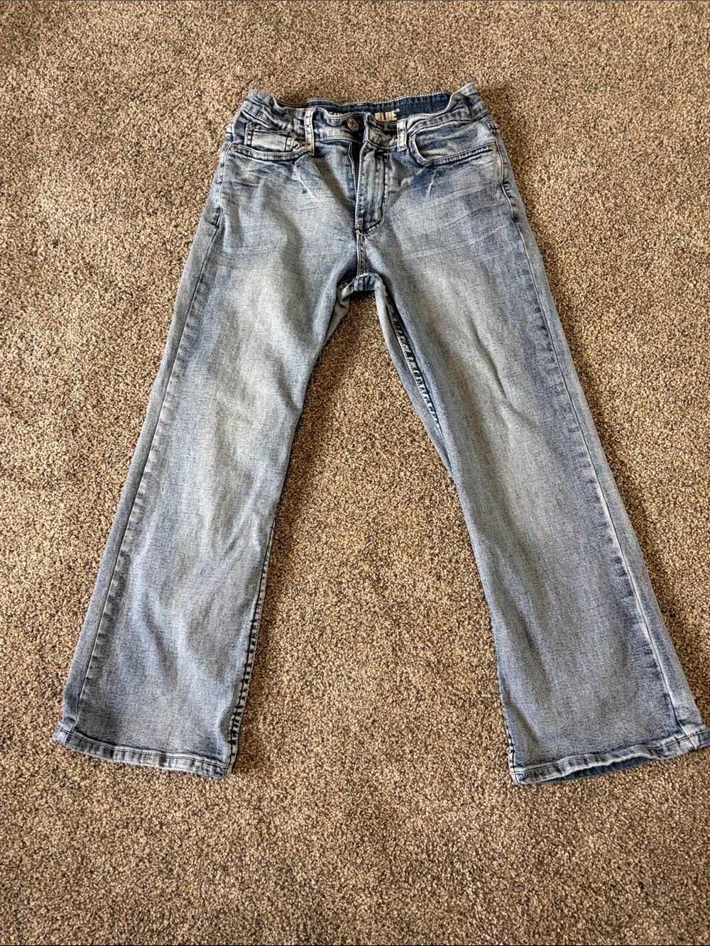 Boys Flypaper Light Blue Denim Bootcut Jeans Size 10